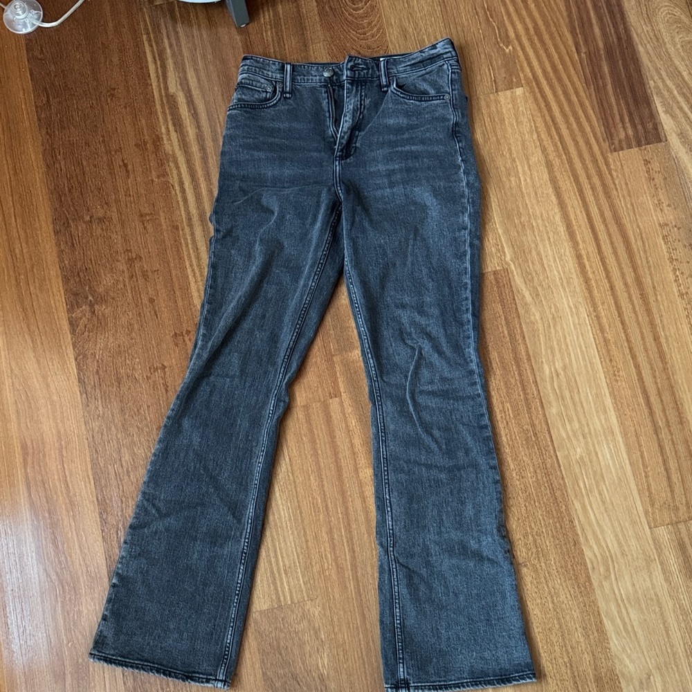 Rag & Bone Charcoal Peyton high rise bootcut jeans